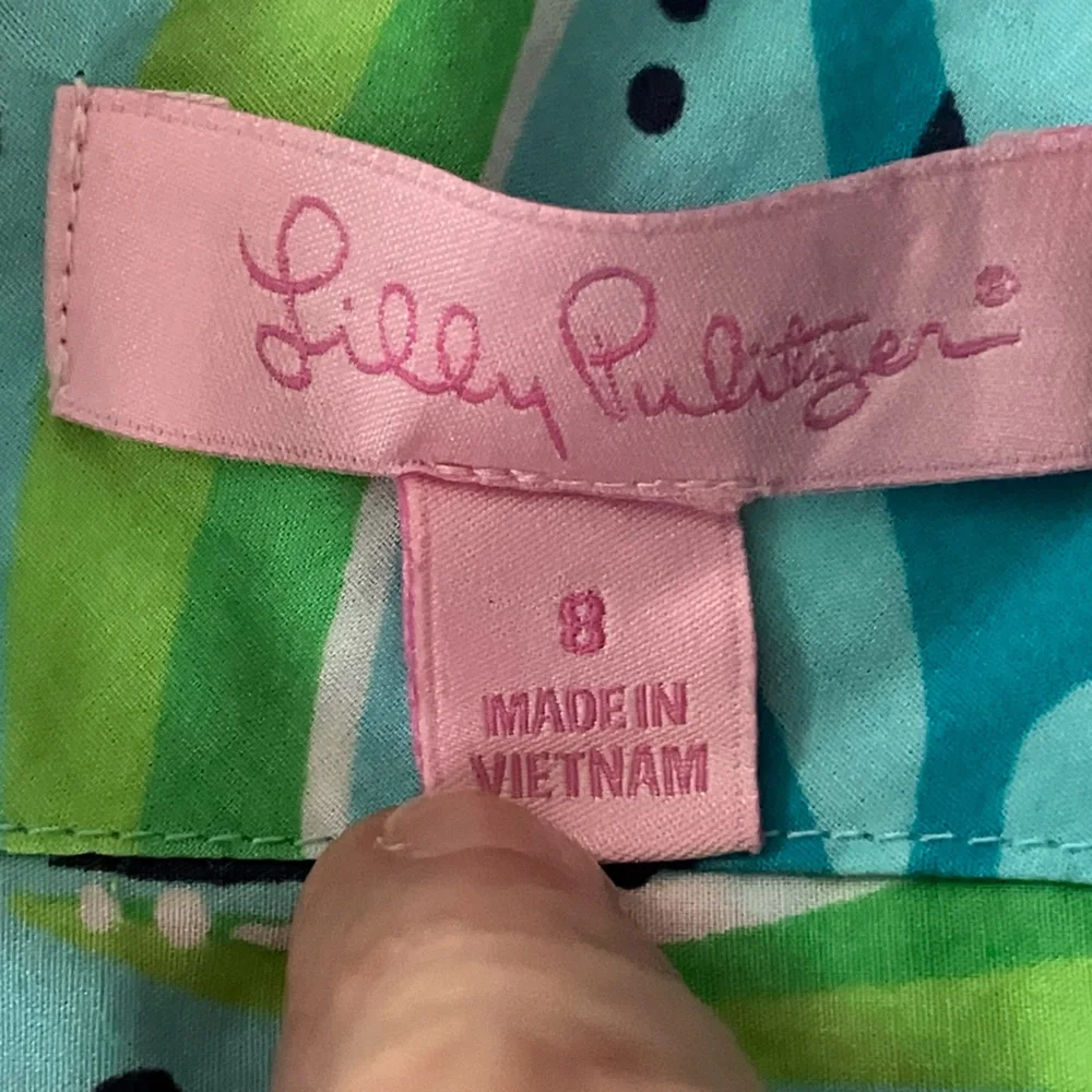Lilly Pulitzer button down Cotton blouse bold preppy maximalist paisley 8 - Picture 5 of 8